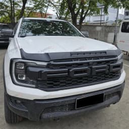 Bonnet Protector For Ford Ranger T9 2023 2024 2025 Wildtrak XLT XLS XL Sport Bonnet Guard ABS Bug Deflector Matte Black