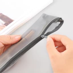 Pencil Case Set Clear Exam Pencil Pouch Mesh Zipper Pen Pouch Nylon Pen
