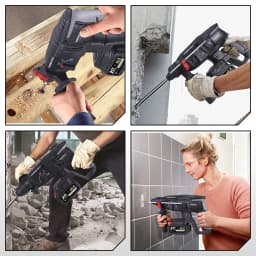 YOFIDRA 26mm Brushless Electric Hammer Electric Pick Impact Drill Multi-function Cordless Rotary Tool For Makita Battery Pin