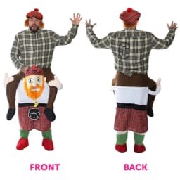 Scottish Pick Me Up Costume & Tam O' Shanter Hat - Hat with Hair & Scotsman Pick Me Up - Ideal for Burns Night & Celebrations
