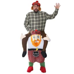 Scottish Pick Me Up Costume & Tam O' Shanter Hat - Hat with Hair & Scotsman Pick Me Up - Ideal for Burns Night & Celebrations