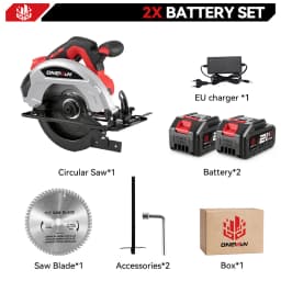 Brushless 7Inch 185mm Electric Circular Saw LED 11000RPM Cordless Adjustable Angle Woodwork Cutting Tool For Makita Battery Pin