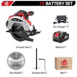 Brushless 7Inch 185mm Electric Circular Saw LED 11000RPM Cordless Adjustable Angle Woodwork Cutting Tool For Makita Battery Pin