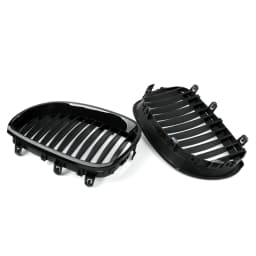 Artudatech Front Replacement Gloss Black Kidney Grille For BMW E60 E61 5 Series 2003-2010