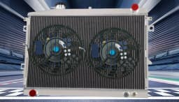 Aluminum Radiator+fan Fit Mazda Bravo B2600 Ford Courier Ute Petrol 85 1986-1996 MT 1987 1988 1989 1990 1991 1992 1993 1994 1995