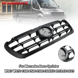 Artudatech Front Bumper Grille Grill Fit for Mercedes Sprinter 1500 2500 3500 W907 2019-22