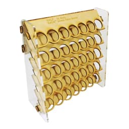 35 Slots Paint Bottle Rack Wooden Paint Storage Rack Multi-Layer Wooden Organizer Stand Easy to Assemble for Miniature Paint Set