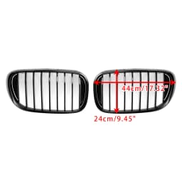 Artudatech Gloss Black Front Kidney Grille Fit for BMW 7-Series G11 G12 740i 750i 2016-2018