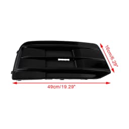 Artudatech 2PCS Front Bumper Cover Grille Bezel Insert Fit for Audi Q5 2018 2019 2020 2021 2022 Gloss Black