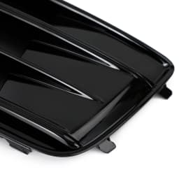 Artudatech 2PCS Front Bumper Cover Grille Bezel Insert Fit for Audi Q5 2018 2019 2020 2021 2022 Gloss Black