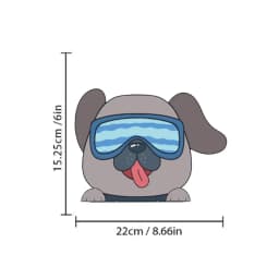 Dog Peeking Car Decal Car Window Decal Humorour Peep Animal Decorative Stickers For Wall Snowboard Motorcycle Computer