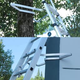 DayPlus V-Shaped Ladder Bracket Tool Ladder Accessory Bracket Stabiliser For Corners, Walls, Windows, Trees