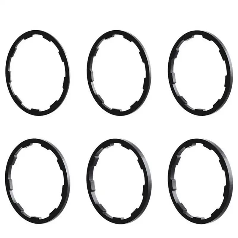Gear Bike Spacer Light Bottom Bracket Spacer Flywheel Hub Spacer 1mm/1.5mm/ 1.85mm/ 2mm/ 2.18mm /2.35mm Bicycle Headset Washer