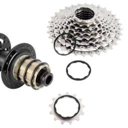 Gear Bike Spacer Light Bottom Bracket Spacer Flywheel Hub Spacer 1mm/1.5mm/ 1.85mm/ 2mm/ 2.18mm /2.35mm Bicycle Headset Washer