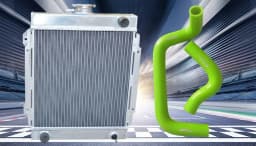 Aluminum Radiator+Silicone radiator hose for Datsun 1200 B110 120Y B210 1.2L A12 70-76 Manual