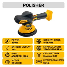 Car Polisher Electric Polishing Machine Replacement for Dewalt, Wireless Waxing Sanding Sealing Glaze Tool Sander Power Tools