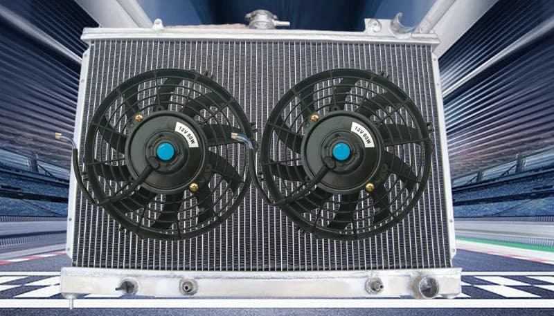 ALUMINUM RADIATOR & FAN For NISSAN Pintara Skyline R31 86-93 1986-1993 AUTO 1992 1991 1989 1988 1987 1986 86 87 88 89 90 91 92