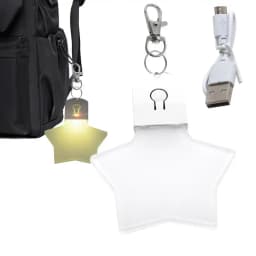 Portable Night Keychain Lamp Backpack Decor Creative Gift Backpack Decor Night Light Rechargeable Nightlight Keychain