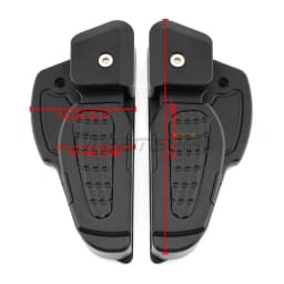 Rear Foot Pedal Passenger Footpegs Rest for Vespa Primavera Sprint 125 150 2017-2022 Motorcycle Foldable Footrests Peg Black CNC
