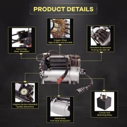 Air Suspension Pump for Audi A8 S8 D3 4E 2003 - 2010 4E0616007B Shock Absorber Parts
