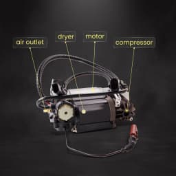 Air Suspension Pump for Audi A8 S8 D3 4E 2003 - 2010 4E0616007B Shock Absorber Parts