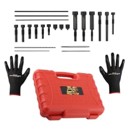Glow Plug Electrodes Extracting Pulling Removal Tool Set M8/M10 Threads Drills