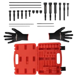 Glow Plug Electrodes Extracting Pulling Removal Tool Set M8/M10 Threads Drills