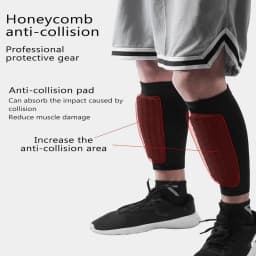 Ski Shin Pads Honeycomb Ski Shin Defender Shin Guards Breathable Shin Defender Ski Shin Pads Skiing Shin Guard For Ski Boots