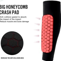 Ski Shin Pads Honeycomb Ski Shin Defender Shin Guards Breathable Shin Defender Ski Shin Pads Skiing Shin Guard For Ski Boots