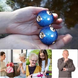 Baoding Balls Balls Hand Baoding Ball Massage Exercise Chinese Health Stress Hand Relief Sports Ball Yin-Yang