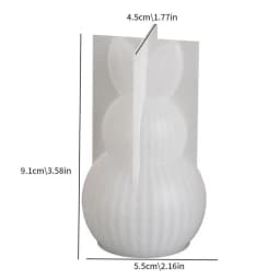 Diy Easter Series Silicone Mold 3D Striped Egg Straight Ear Rabbit Gourd Diamond Pattern Bunny Scented Candle Gypsum