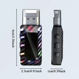 USB Adapter For Car Portable FM Transmitter For Audio Multifunctional Plug & Play USB Radio Adapter Audio Receiver For Car Home