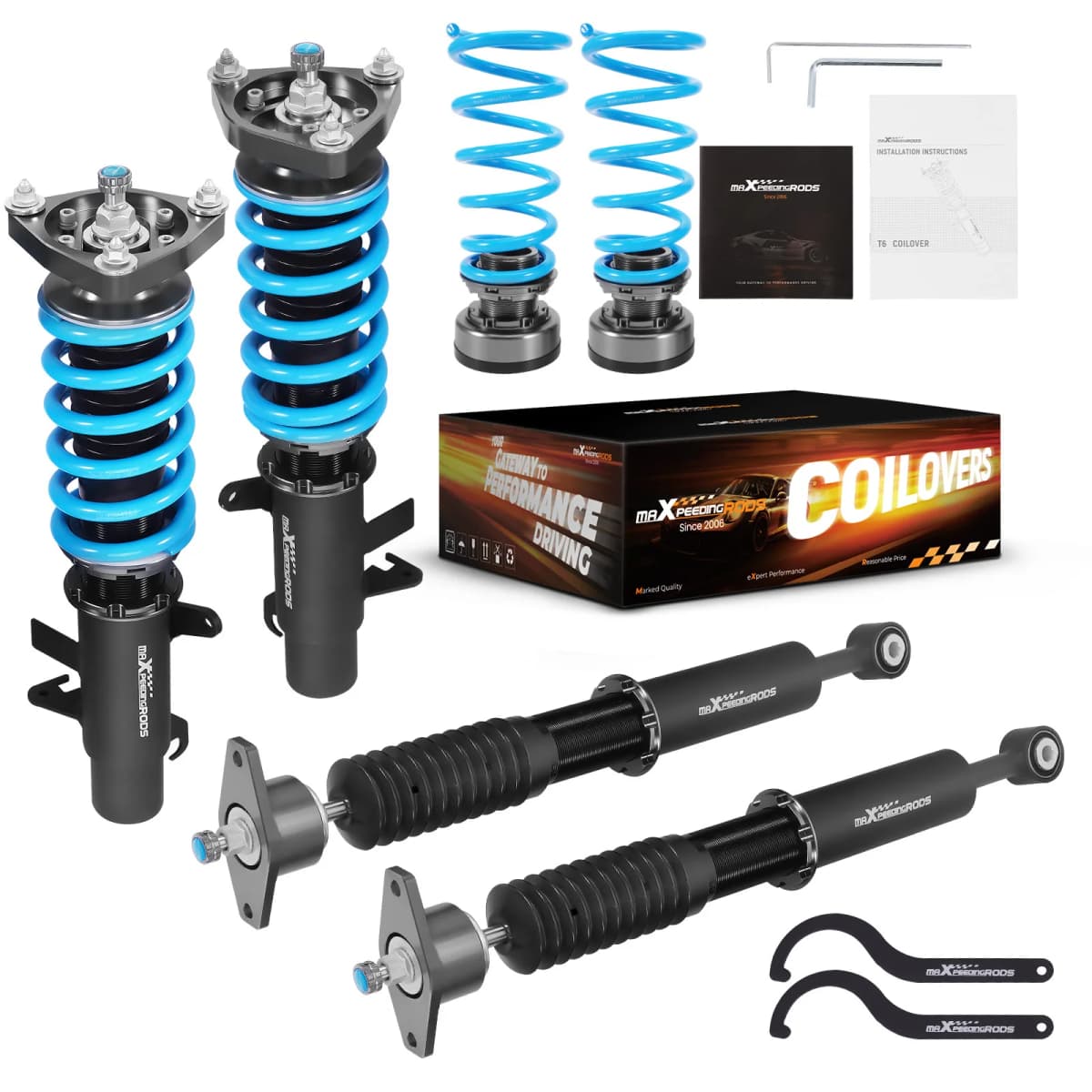 T6 Coilovers Suspension Kit For Ford Focus FWD MK3 2011-2017