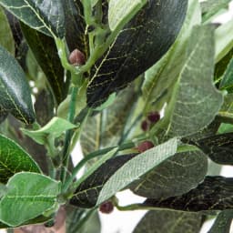 Outsunny Artificial Olive Tree Plant In an Orange Pot 90 cm for Home or Office