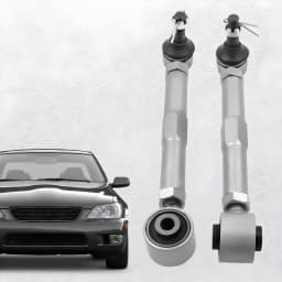 Rear Toe Control Arms Kit Adjustable for Lexus IS300 2001-2005 for GS300 1998-2005 Silver Steel New