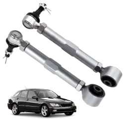 Rear Toe Control Arms Kit Adjustable for Lexus IS300 2001-2005 for GS300 1998-2005 Silver Steel New