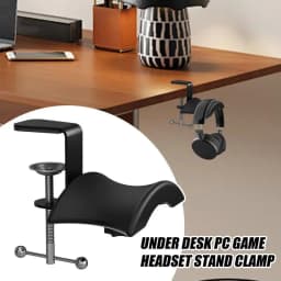 Universal Headset Holder Clip Hanger Headphone Stand Table Clamp Desk Mount Office Hanger Headset Stand Bracket Display Rack