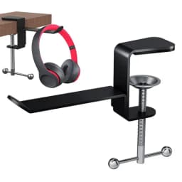 Universal Headset Holder Clip Hanger Headphone Stand Table Clamp Desk Mount Office Hanger Headset Stand Bracket Display Rack