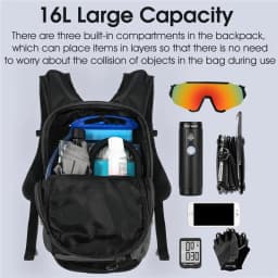 WEST BIKING 16L Cycling Backpack Waterproof Ultralight Bicycle Bag Outdoor Mountaineering Hiking Travel Bike Hydration Backpack
