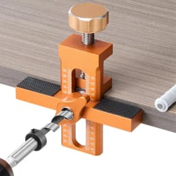 Cabinet Door Mounting Jig With Support Arm&Clamp Aluminum Alloy Tool For Installing Cabinets Adjustable Clamping Range 7-40mm