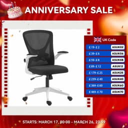 Vinsetto Mesh Office Chair Computer Chair with Swivel Wheels for Home Office