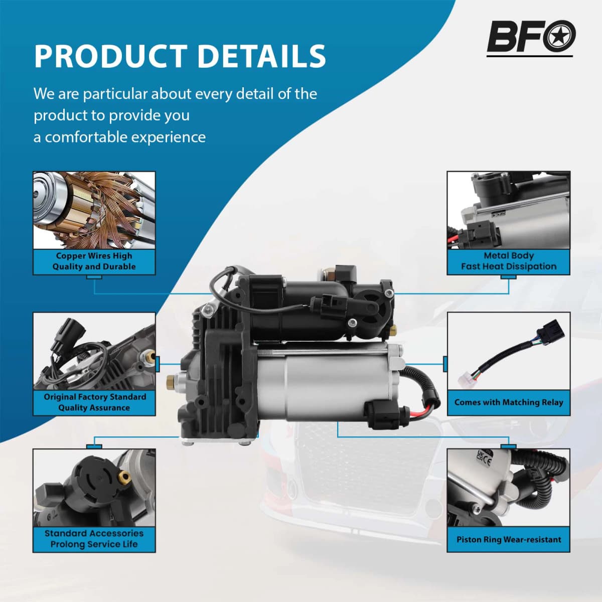 Compressor Pump Air Suspension System Luftfederung For Land Rover LR3 LR4 L319 Shock Absorber Parts
