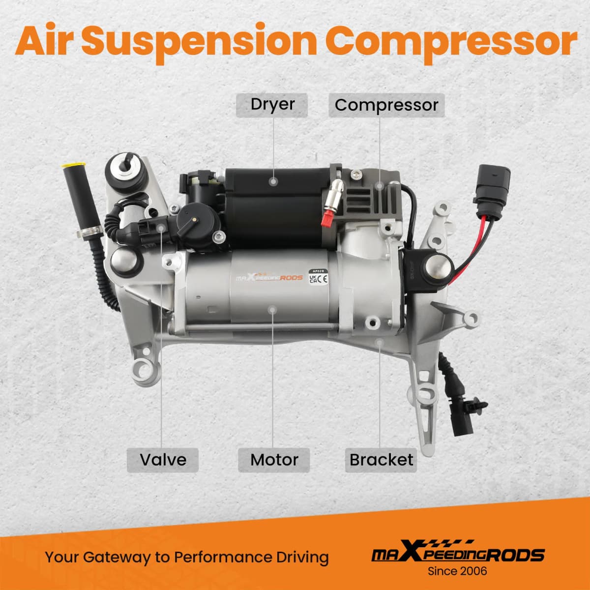 Air Suspension Compressor Bracket For Volkswagen Touareg 7L 2002-2010 7L8616006 Shock Absorber Parts