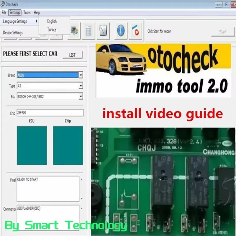 Immo Software Otochecker 2.0 OTO Checker Cleaner Advanced Immo Repair System for Immobilizer Otochecker Software Oto checker