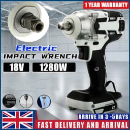 18V Brushless Impact Wrench Driver 1/2 inch Power Tool 588NM Kit Drill Screwdriver Power Tool Cordless Li-Ion Driver