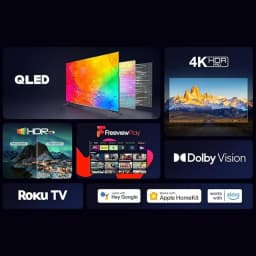 TCL New Launch 65RC650K 65-inch QLED Pro Television, 4K Ultra HD, Roku TV (Smart TV with Dolby Vision & Audio, HDR 10+