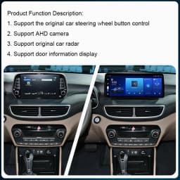12.3" 720P 360 8G+128G Carplay Android 12.0 Car DVD Player multimedia GPS DSP WIFI Stereo autoradio For Hyundai Tucson 2017-2021