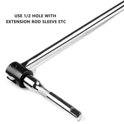 Professional 1/2" Drive Breaker Bar 24" 600mm Long Strong Arm Power Bar Wheel Socket Wrench Car Hand Repair Tool