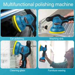 1/2 Battery Cordless Car Polisher Buffer 21V Sander 8 Speed Polishing Machine