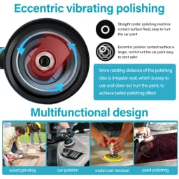 1/2 Battery Cordless Car Polisher Buffer 21V Sander 8 Speed Polishing Machine